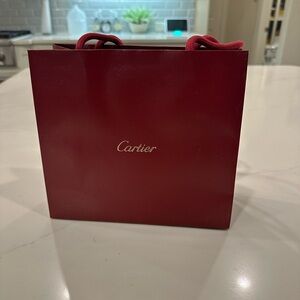 NEW Cartier Red Small Gift Bag